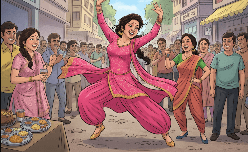 गुलाबी शरारा